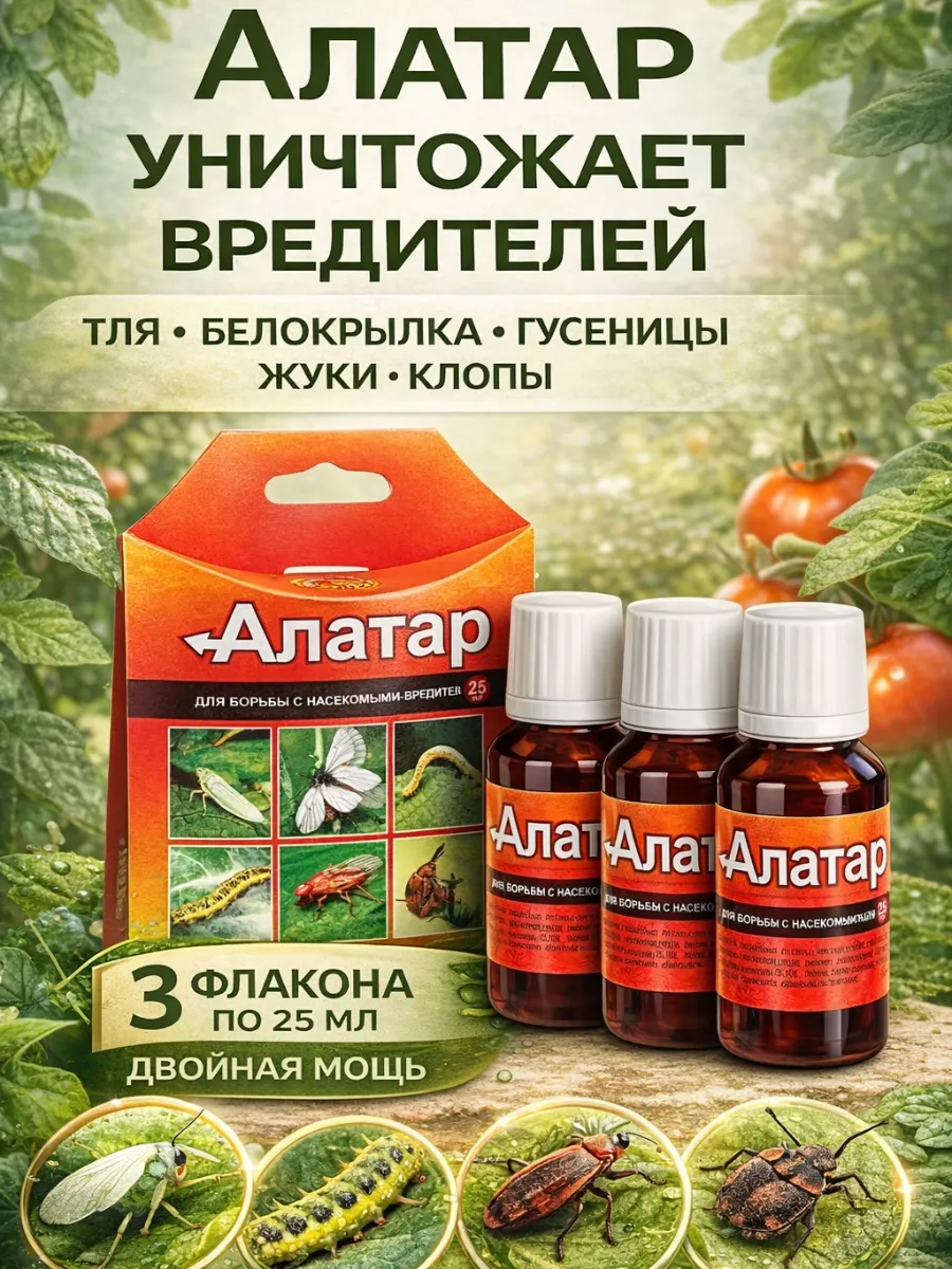 Алатар от вредителей сада растений средство