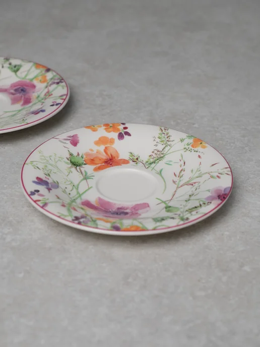 Villeroy & Boch Блюдце чайное 16 см, Mariefleur Tea, Премиум-Фарфор, белый, фото 3