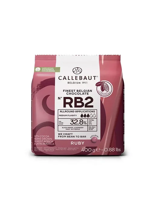 CALLEBAUT Шоколад бельгийский кондитерский рубиновый Ruby 32,8% 0,4кг, 0,4 кг, фото 6
