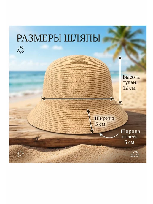 Katerina Lev Шляпа панама лето-осень демисезонная Vika, голубой, фото 3