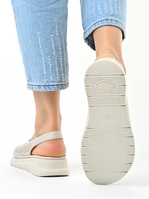 ASIK SHOES Сандалии, бежевый, фото 3