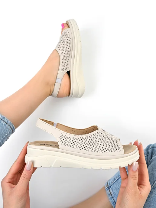 ASIK SHOES Сандалии, бежевый, фото 5
