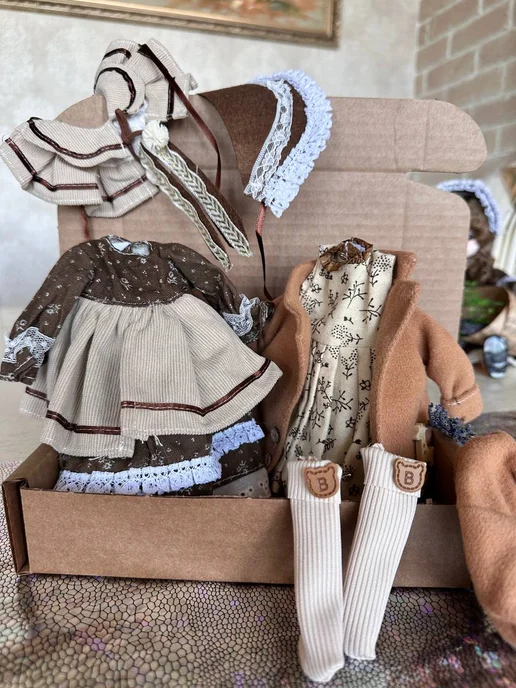Pollo Одежда для куклы BJD 30 см комплект на Новый год девочке, вариант
