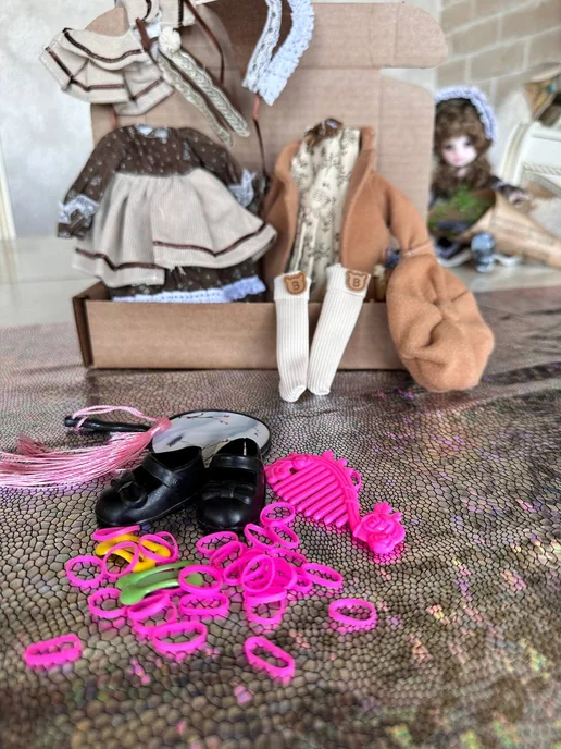 Pollo Одежда для куклы BJD 30 см комплект на Новый год девочке, вариант, фото 2