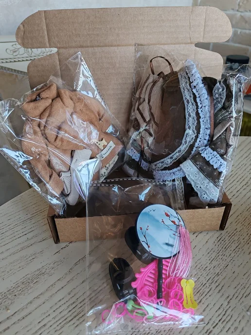 Pollo Одежда для куклы BJD 30 см комплект на Новый год девочке, вариант, фото 5