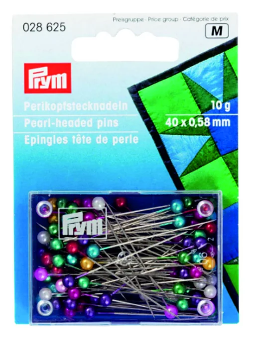 Prym Булавки портновские с жемчужной головкой, 0,58*40мм, 40 шт, фото 3