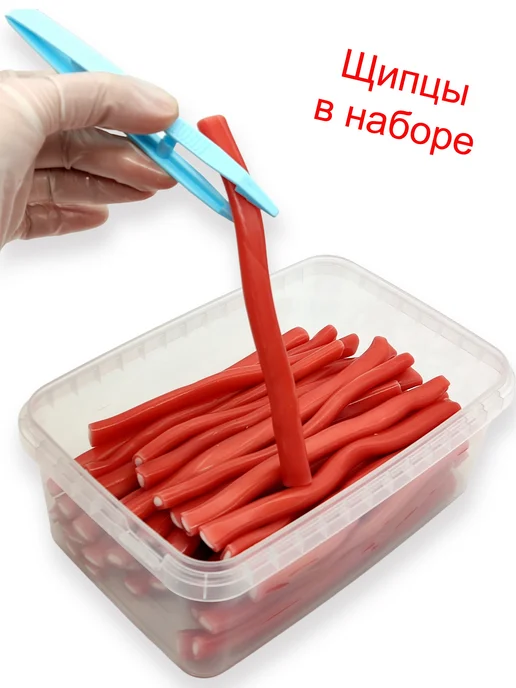 Fruity time Жевательный мармелад Клубника 250гр карандаши, 700 г, фото 5