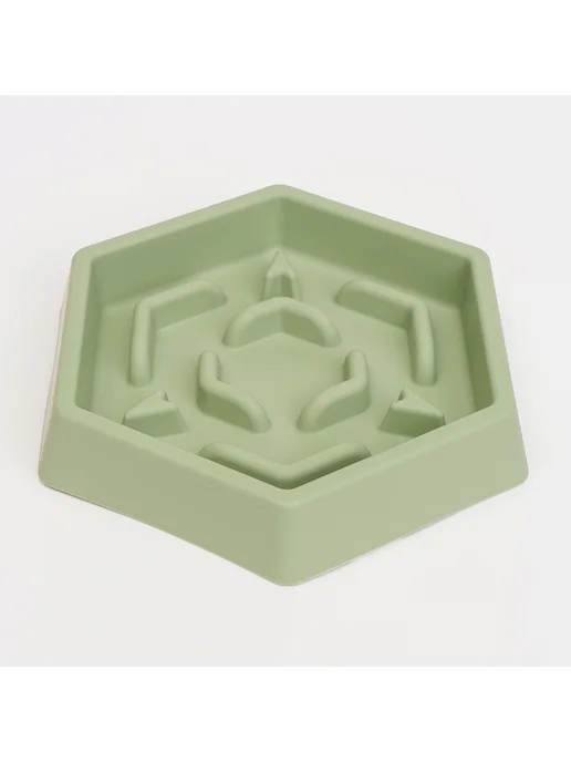Petmax Миска для медленного кормления кошек и собак, 21,5х19х3,5 см, 19x3.5 см
