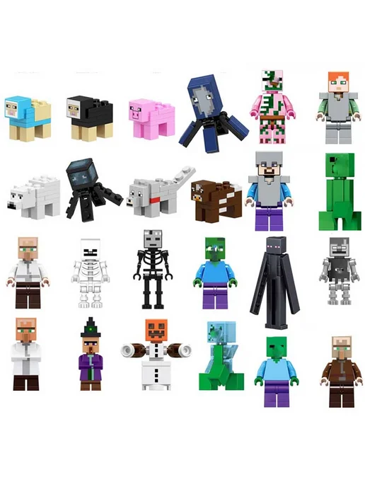 Toyrock Большой набор фигурок майнкрафт Minecraft 30 шт, 30 шт, фото 4