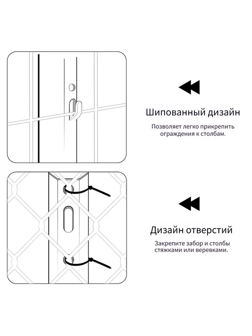 Металлические столбы для забора 92 см, комплект 10 шт, 10 шт, фото 5