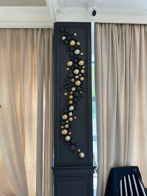 DECOR KZ Декоративная лепнина, Полусфера диаметр 80мм, вариант, фото 5