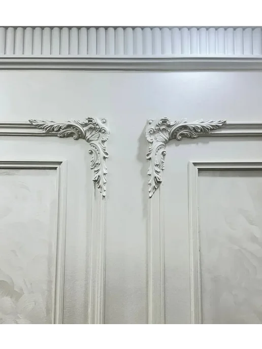 DECOR KZ Лепнина угол У11 - DD301 резной 310х310х33, 310x33, фото 3