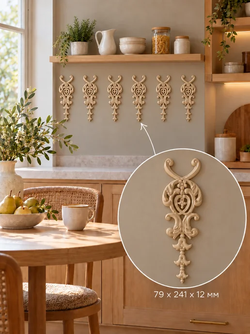DECOR KZ Лепнина из полиуретана на стену декоративный Орнамент О44 М, 44 м, фото 3