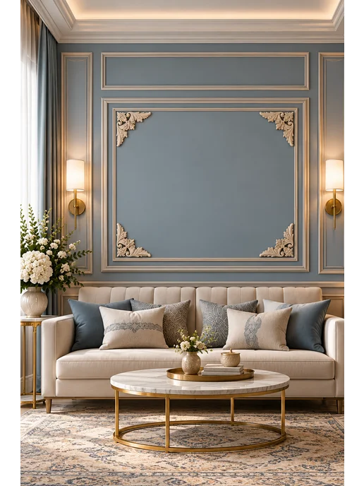 DECOR KZ Угол декоративный из полиуретана для стен У22-DD23, вариант, фото 5