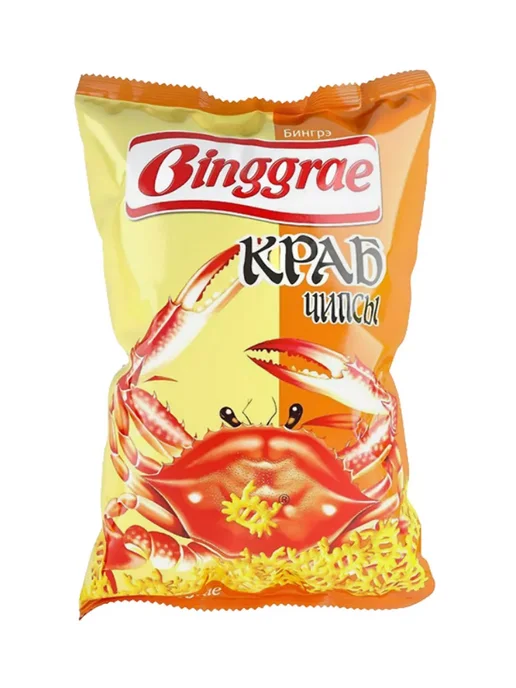 Binggrae Чипсы воздушные со вкусом краба, 130 г, 130 г, фото 2
