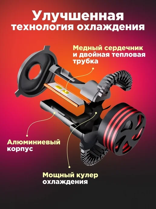 OCEAN LED Автомобильные светодиодные лампы h4, вариант, фото 3