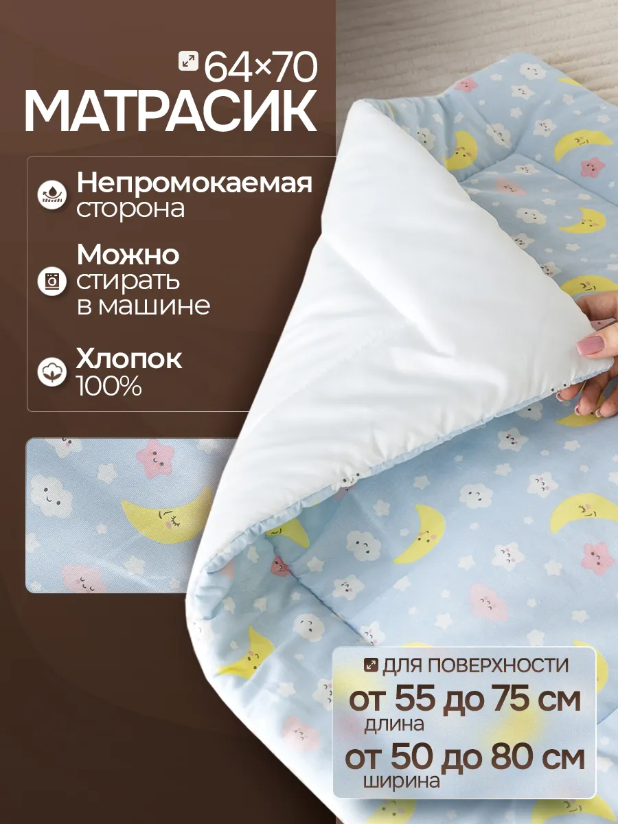 Матрас пеленальный для столика двухсторонний