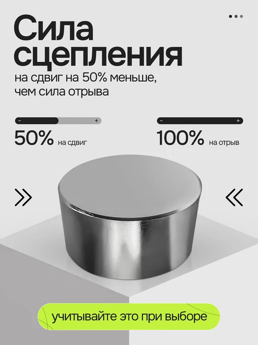 Неодимовый магнит диск 20х20 мм 1 шт, 20x20 мм, 1 шт, фото 4