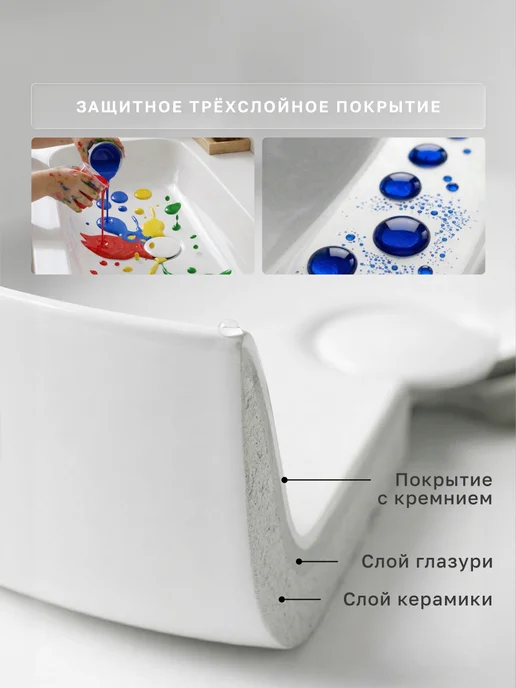 Ceramicanova Врезная раковина в ванную Sun, 51,5х45,5 см, вариант, фото 6