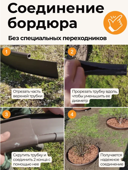 Standartpark Бордюрная лента садовая Канта Garden (Гарден), h 33 см, зеленый, фото 7