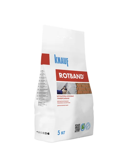 Нет бренда Штукатурка гипсовая Knauf Ротбанд 5 кг, 5 кг, фото 2