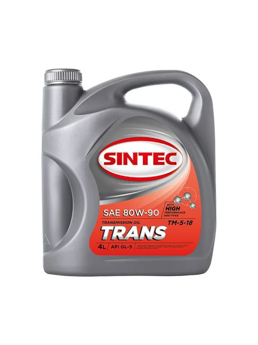 SINTEC Масло трансмиссионное TRANSMISSION 80W90 минер 4 л, 4 л, фото 3