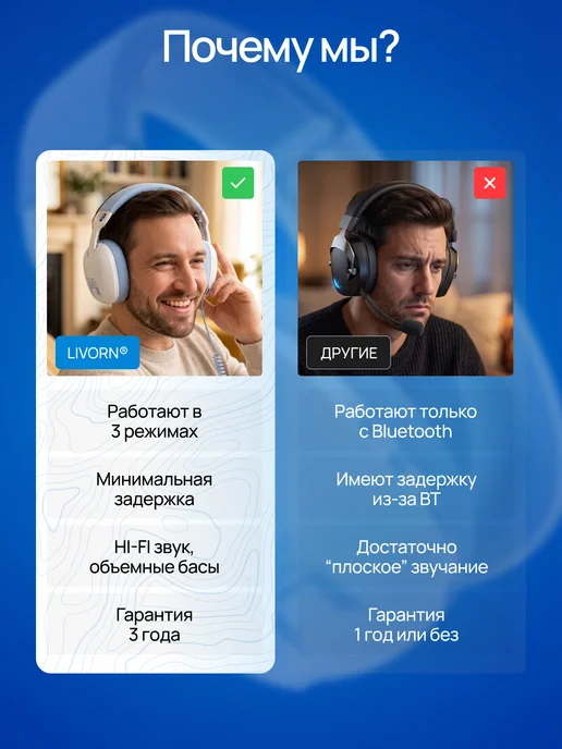 ONIKUMA Игровые наушники беспроводные, вариант, фото 8