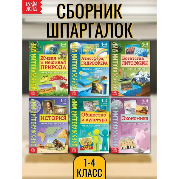 Набор шпаргалок для детей Окружающий мир 1-4 класс