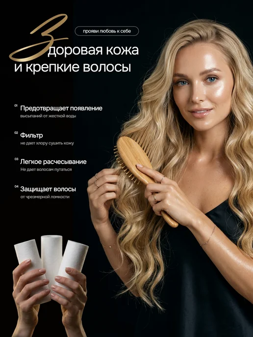 MiraGen Фильтр для душа от хлора и ржавчины Корейский 3 картриджа, белый, фото 8