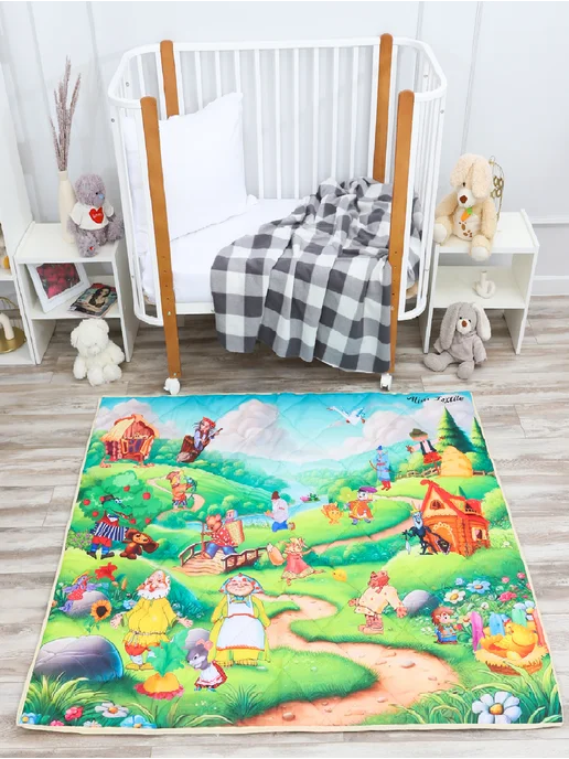 Alisa Textile Коврик для ползания тканевый, синий, фото 2