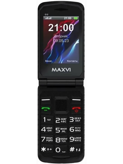 Maxvi Телефон мобильный E10 Black 2 SIM 32Мб Черный, черный, фото 7