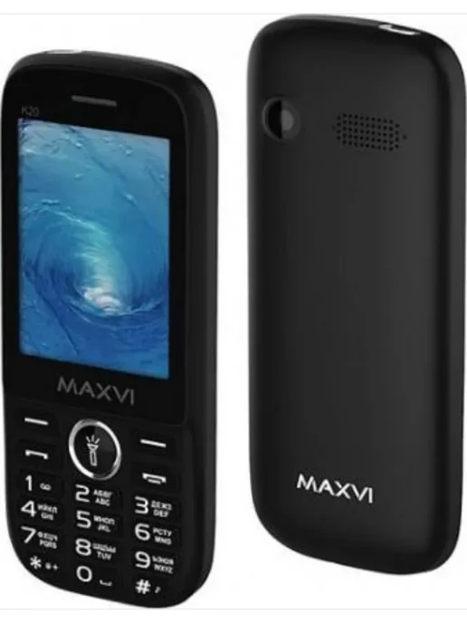 Maxvi Телефон мобильный K20 Black 32Мб, черный