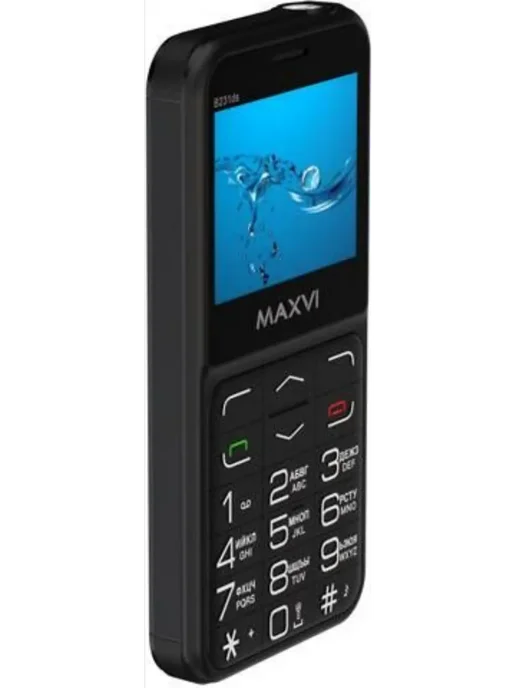Maxvi Телефон мобильный B231ds Black 2 SIM 32Мб Черный+докстанция, черный, фото 5
