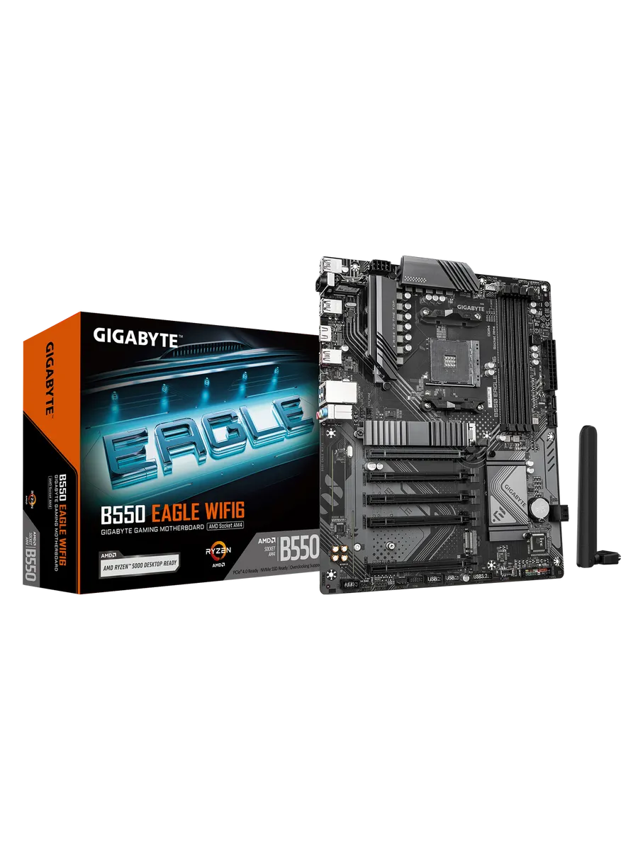 Gigabyte Материнская плата B550 EAGLE WIFI6 AM4 AMD B550 ATX RTL