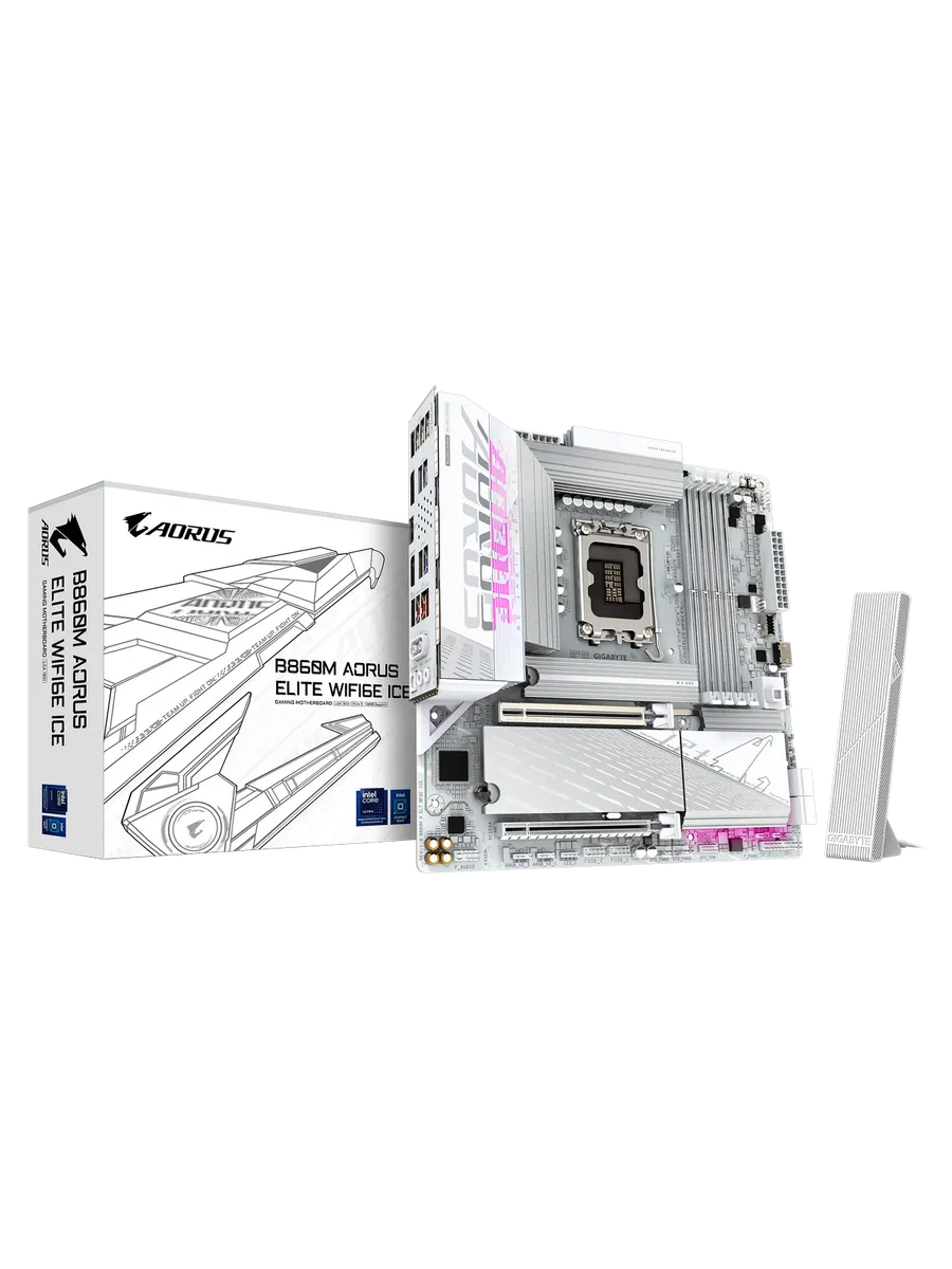 Материнская плата B860M AORUS ELITE WIFI6E ICE LGA1851 Intel