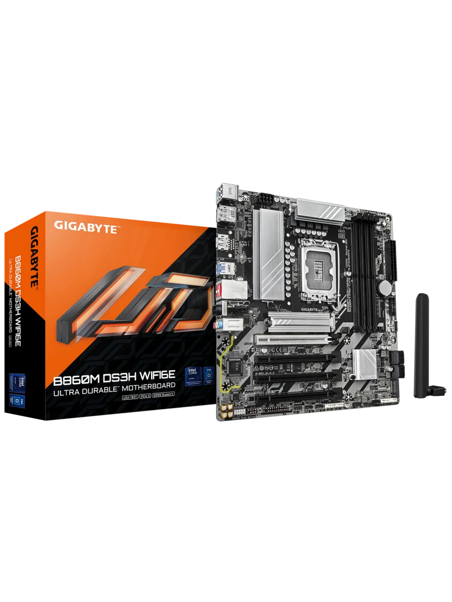 Gigabyte Материнская плата B860M DS3H WIFI6E LGA1851 Intel B860 mATX