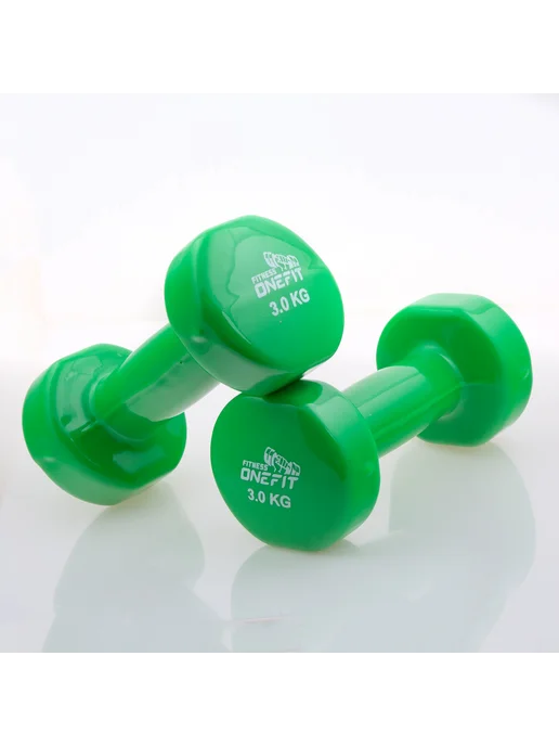 OneFit Гантели для фитнеса 3 кг 2 штуки, 3 кг, фото 7