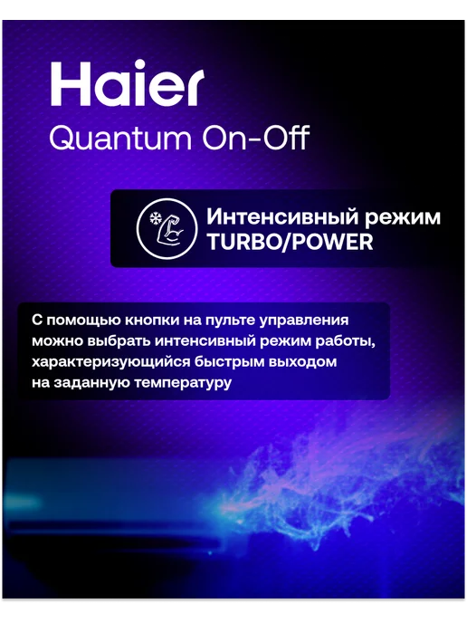 Haier Кондиционер сплит система для дома настенный 9 до 25м2, белый, фото 3