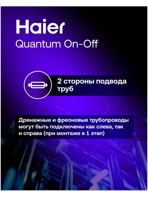 Haier Кондиционер сплит система для дома настенный 9 до 25м2, белый, фото 6