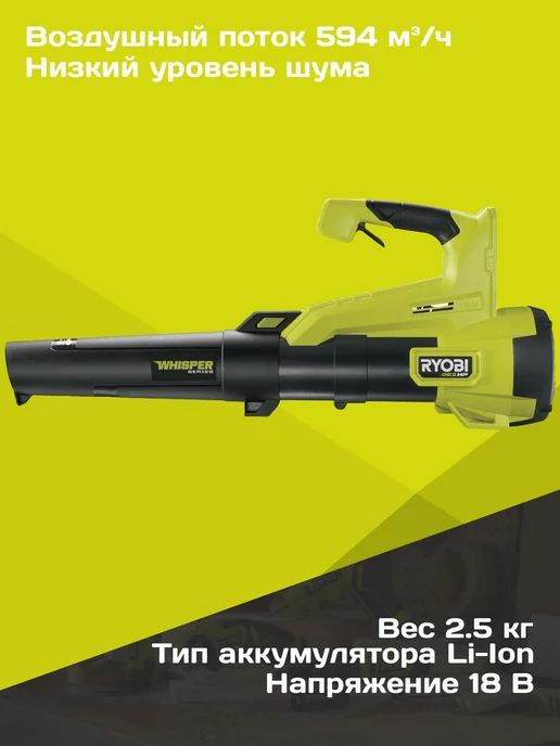 Ryobi 18В Воздуходувка бесщеточная RY18BLXC-0 5133005355, 18В 5133005355, фото 2