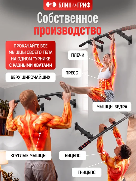 BDGPRO Турник Дозор настенный 3 в 1 тренажер спортивный для дома, вариант, фото 2