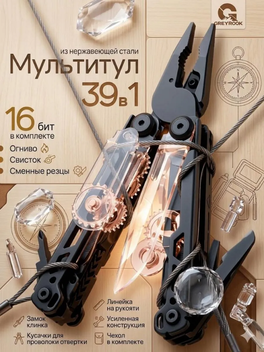 Мультитул армейский тактический 39в1