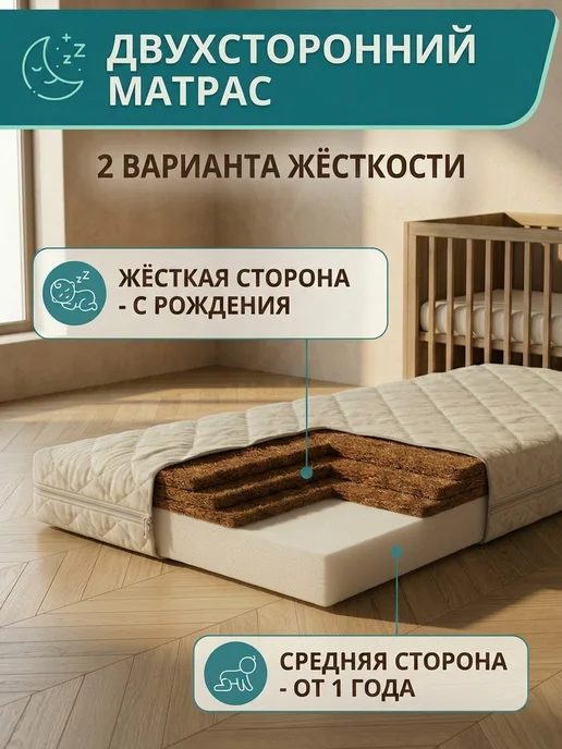 WellKid Детский матрас 120х60 в кроватку, 120x60, фото 5