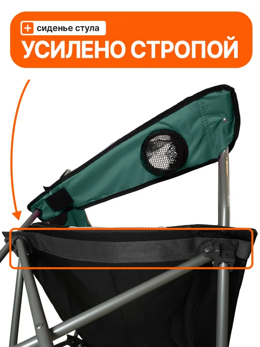 PRESIDENT FISH Стул туристический "President Fish" 8750 319 бирюзовый, голубой, фото 5