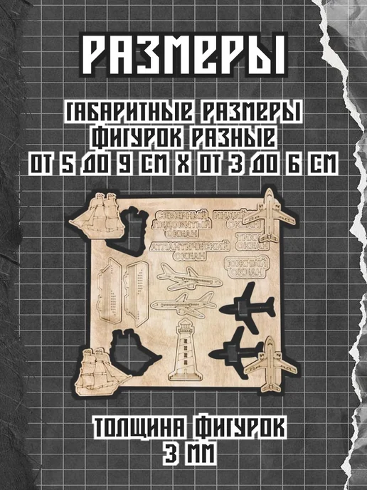 Инженериум Доп комплектация настенная к карте мира океаны, вариант, фото 4