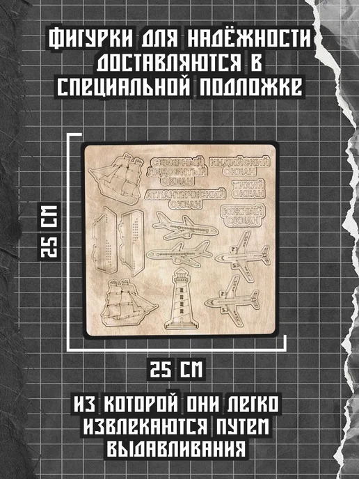Инженериум Доп комплектация настенная к карте мира океаны, вариант, фото 5