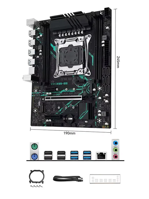 MACHINIST X99 B9 материнская плата LGA 2011-3 Xeon E5 v3 v4 DDR4, вариант, фото 3