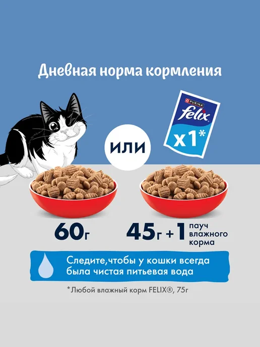 FELIX Влажный корм для кошек с говядиной 26 шт, 75 г, 52 шт, фото 8