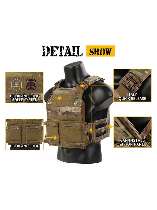 EmersonGear Жилет для экипировки Quick Release Jum Plate Carrier 2.0, коричневый, фото 6