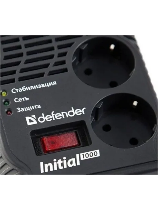 DEFENDER Стабилизатор напряжения (99033) AVR Typhoon 1000 320Вт, 320 Вт, фото 4